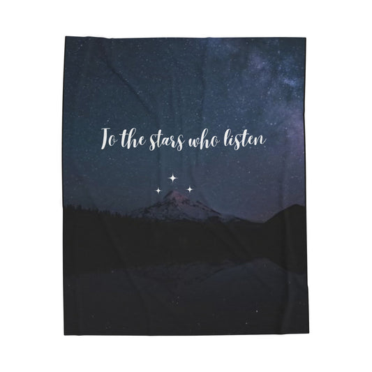 Velaris Plush Blanket with ACOMAF Quote